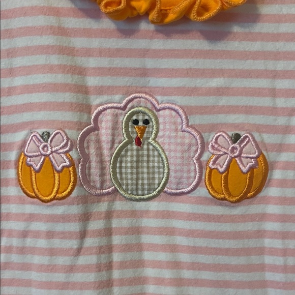 Fall Turkey Romper - Picture 2 of 5